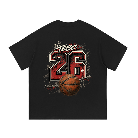 Essential Cotton T-Shirt-TESC Basket Ball.
