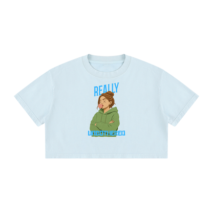 Really Unbothered-Crop Top