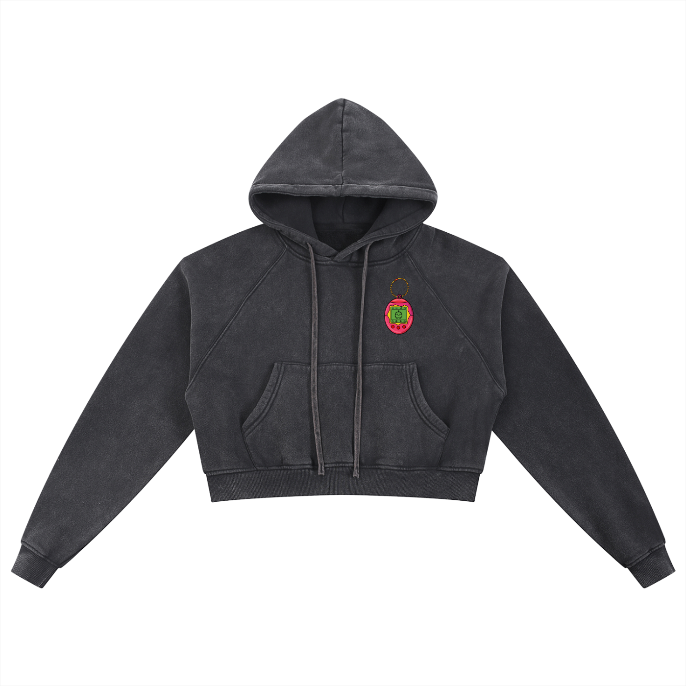 Snow Washed Cropped Hoodie